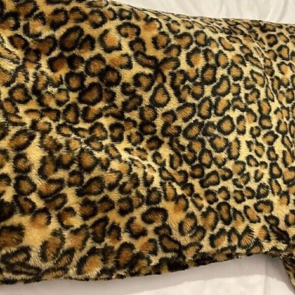 Vintage Marc Mattis Women’s Black Leather Jacket Double-Side Leopard Print Sz M - Picture 3 of 16